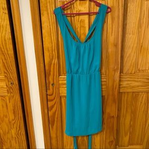 Banana Republic Teal Cross Back Dress